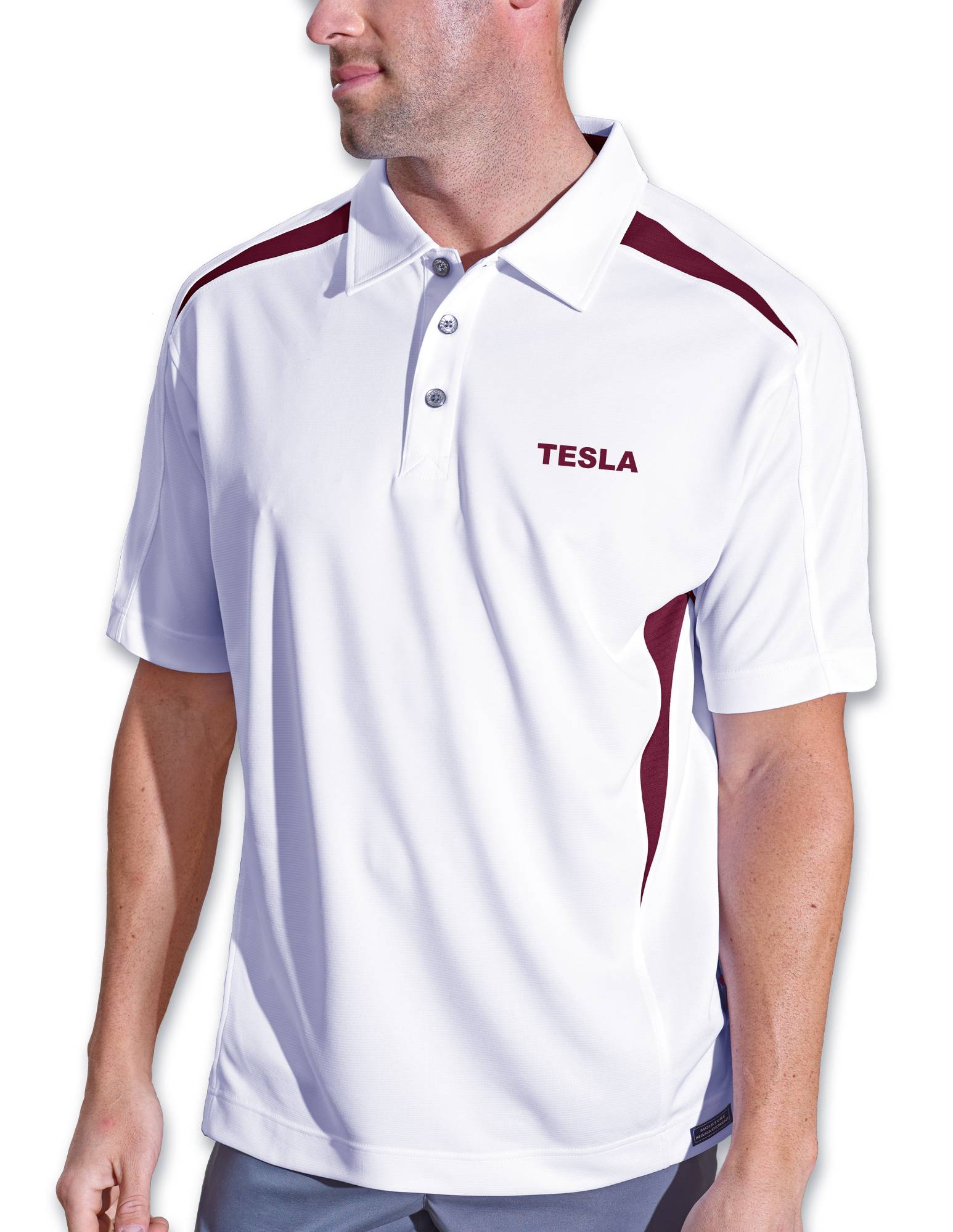 Tesla-White-Maroon-White-Maroon-White & Maroon-100% Micro Polyester Ottoman-Male-XXX-Large